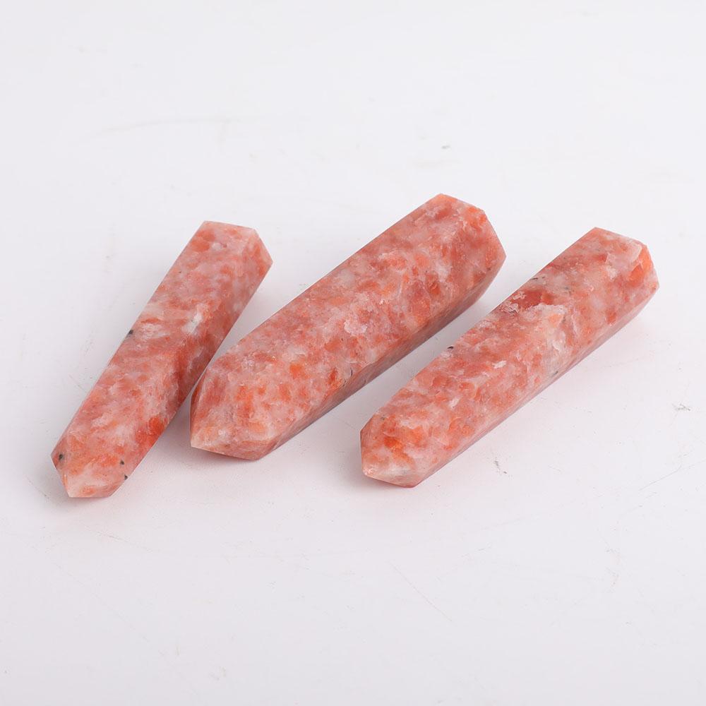 Set of 3 Gold Strawberry Quartz Points Wholesale Crystals USA