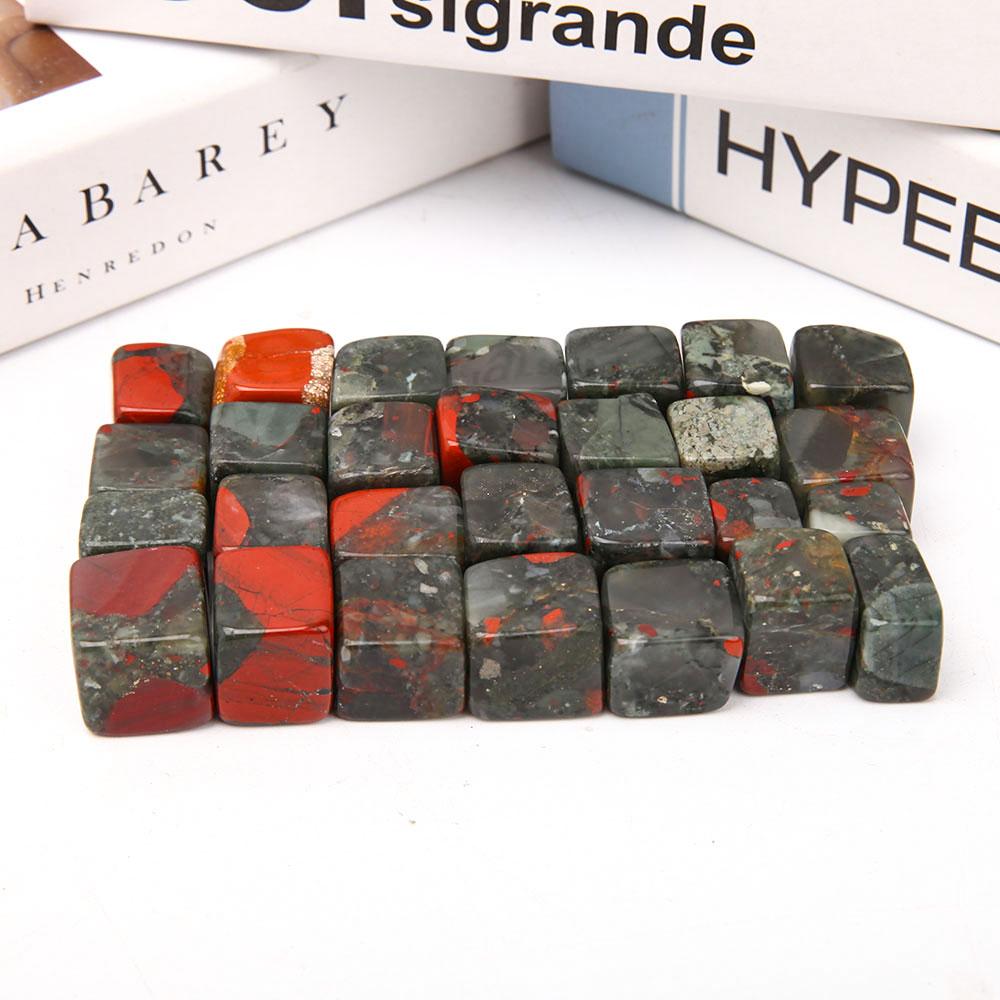 0.1kg Africa Blood Stone Cubes Wholesale Crystals USA