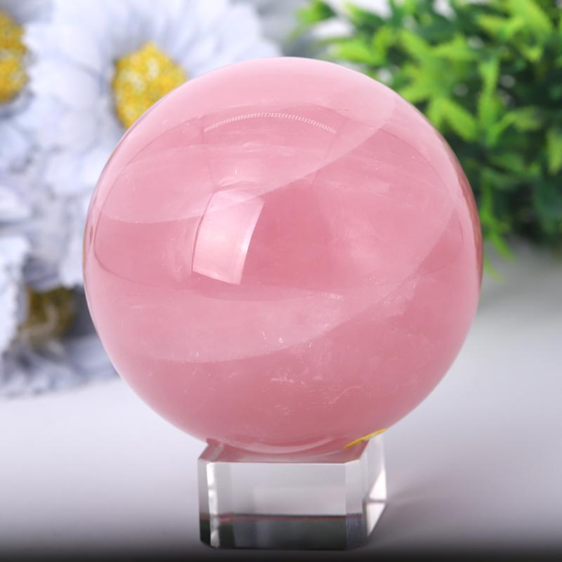 2.0"-4.5" Rose Quartz Sphere Wholesale Crystals USA