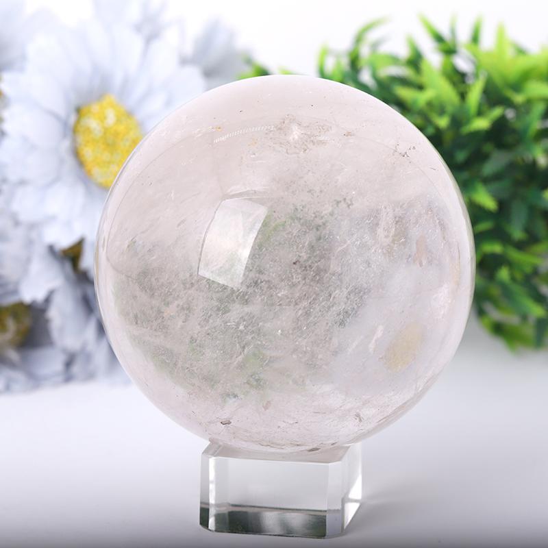 2.5"-4.0" Clear Quartz Sphere Wholesale Crystals USA