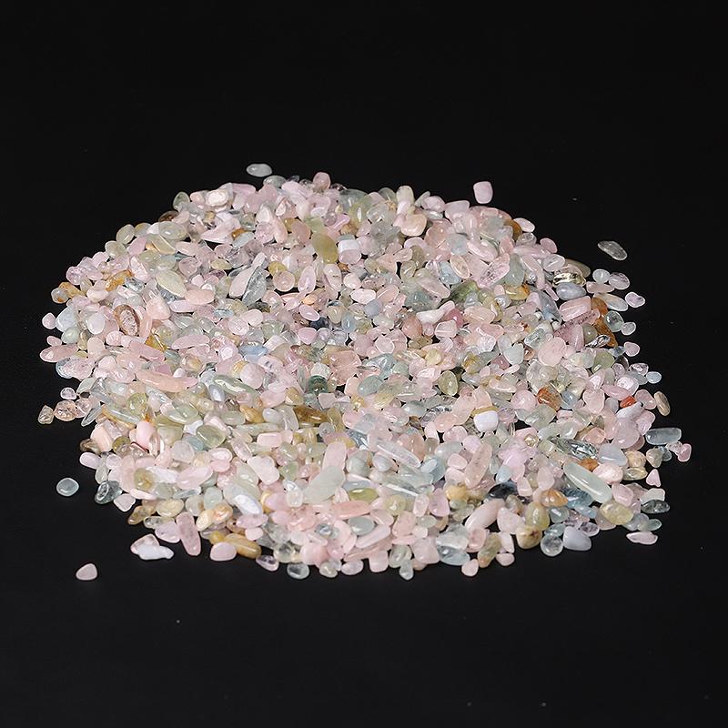 0.1kg Natural Morganite Chips Crystal Chips for Decoration Wholesale Crystals USA