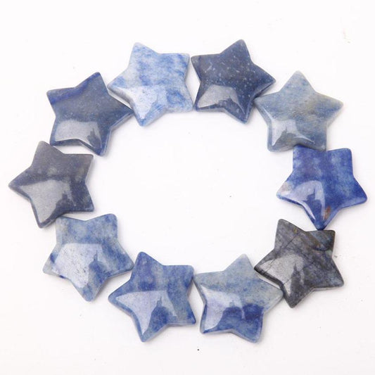 Blue Aventurine Star Carvings Wholesale Crystals USA