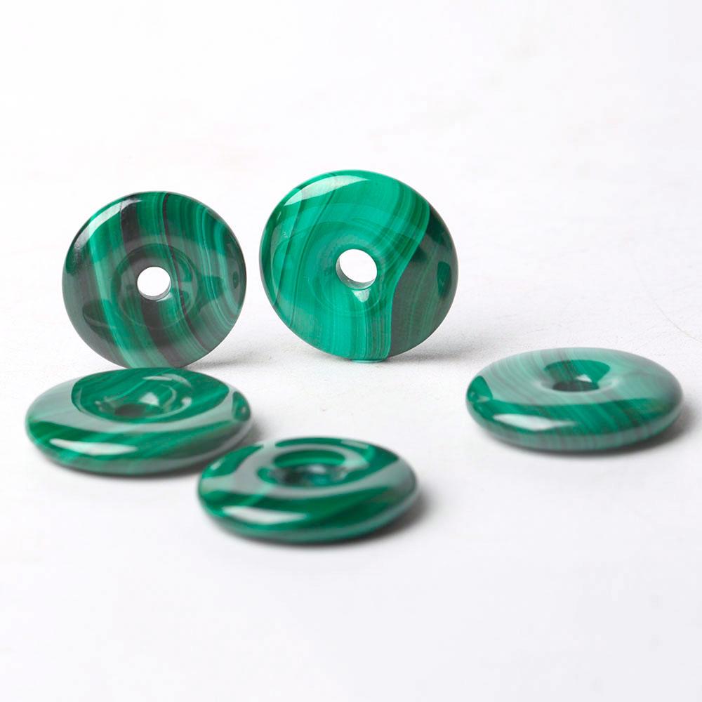 Malachite Donut Shape Crystal Pendant Wholesale Crystals USA