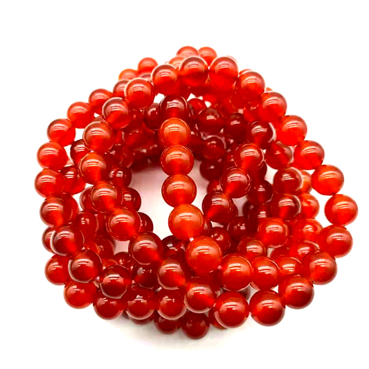 Carnelian Stretchy Gemstone Bracelet 8mm Wholesale Crystals USA