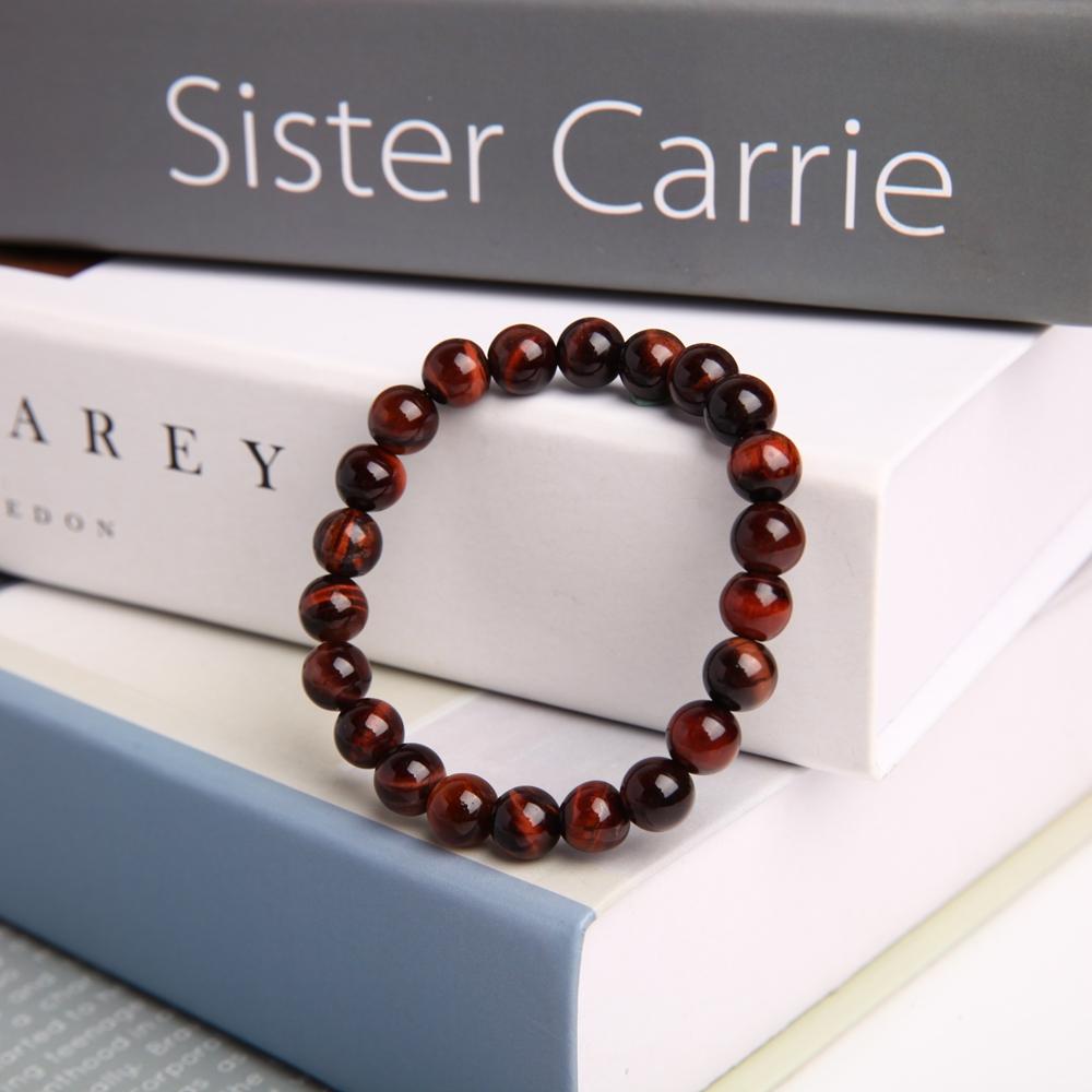 8mm Red Tiger Eye Crystal Bracelet Wholesale Crystals USA