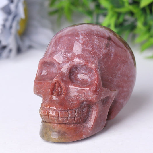 3.0" Unique Ocean Jasper Crystal Skull Carvings for Halloween