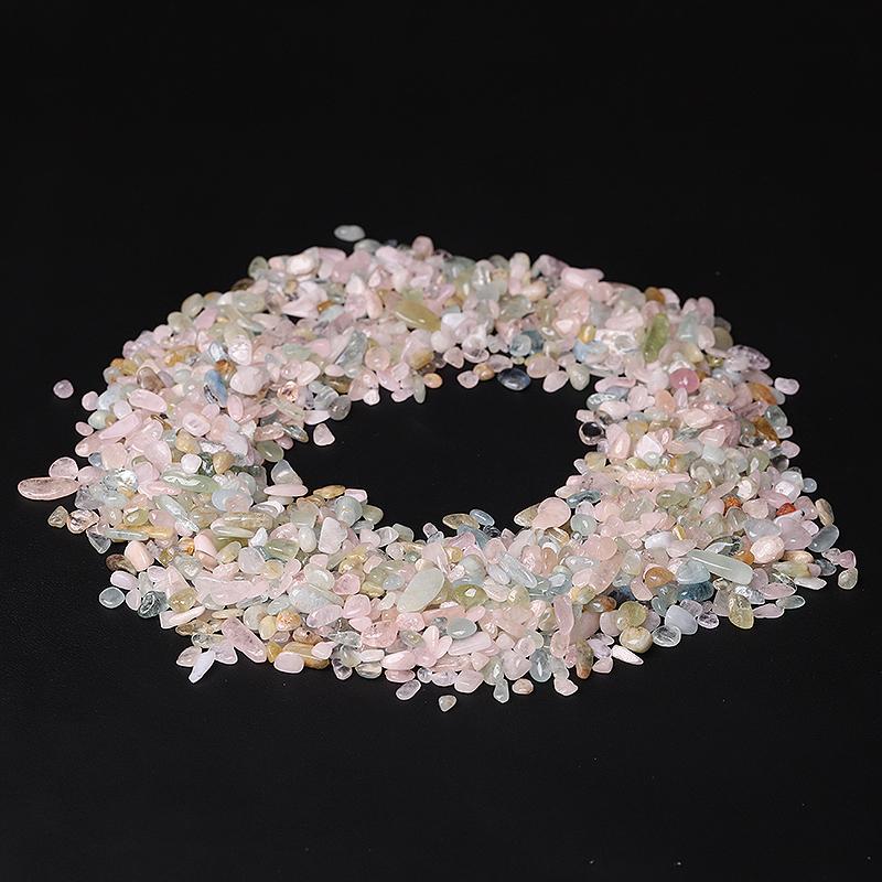 0.1kg Natural Morganite Chips Crystal Chips for Decoration Wholesale Crystals USA