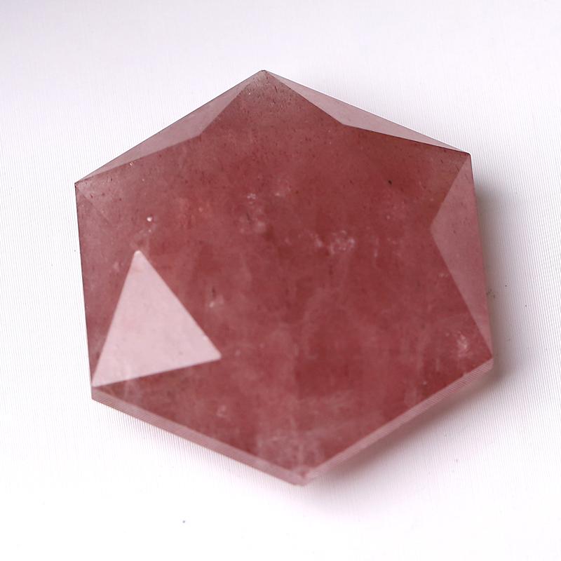 1" Crystal Hexagon Pocket Stone  for Pendant for DIY Wholesale Crystals USA