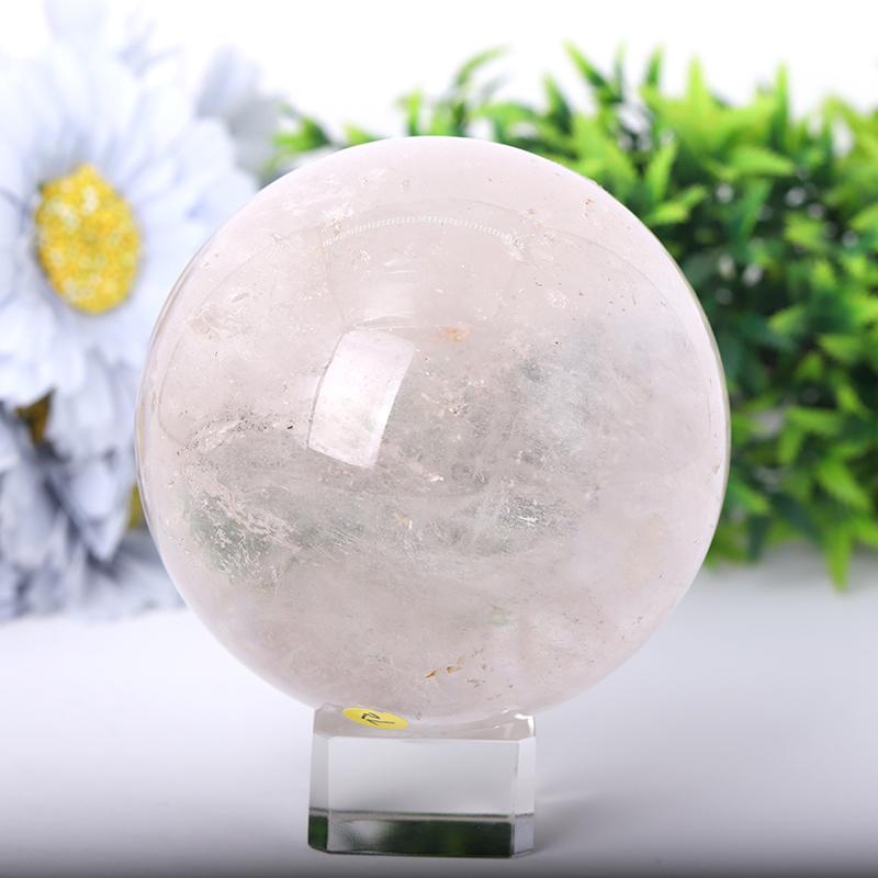 2.5"-4.0" Clear Quartz Sphere Wholesale Crystals USA