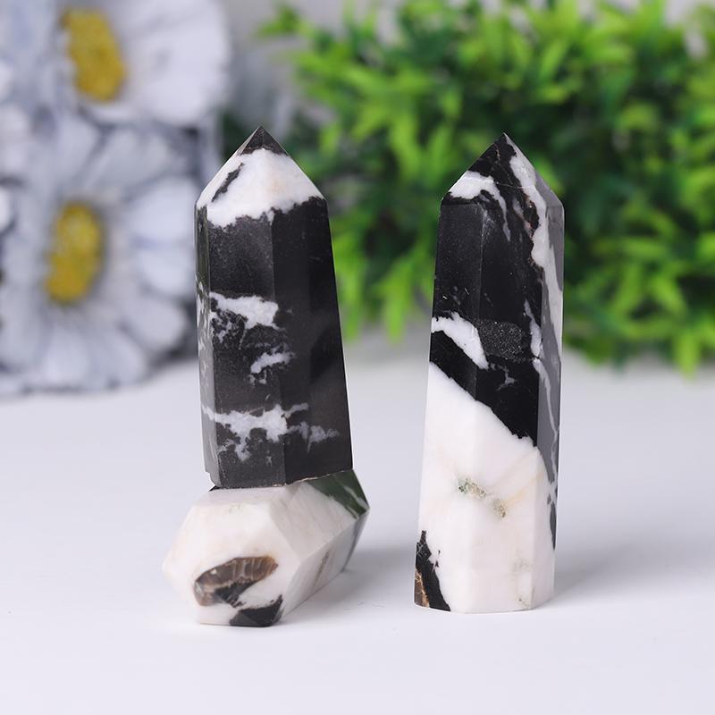 Natural Zebra Jasper Point for Sale Healing Tower Wholesale Crystals USA