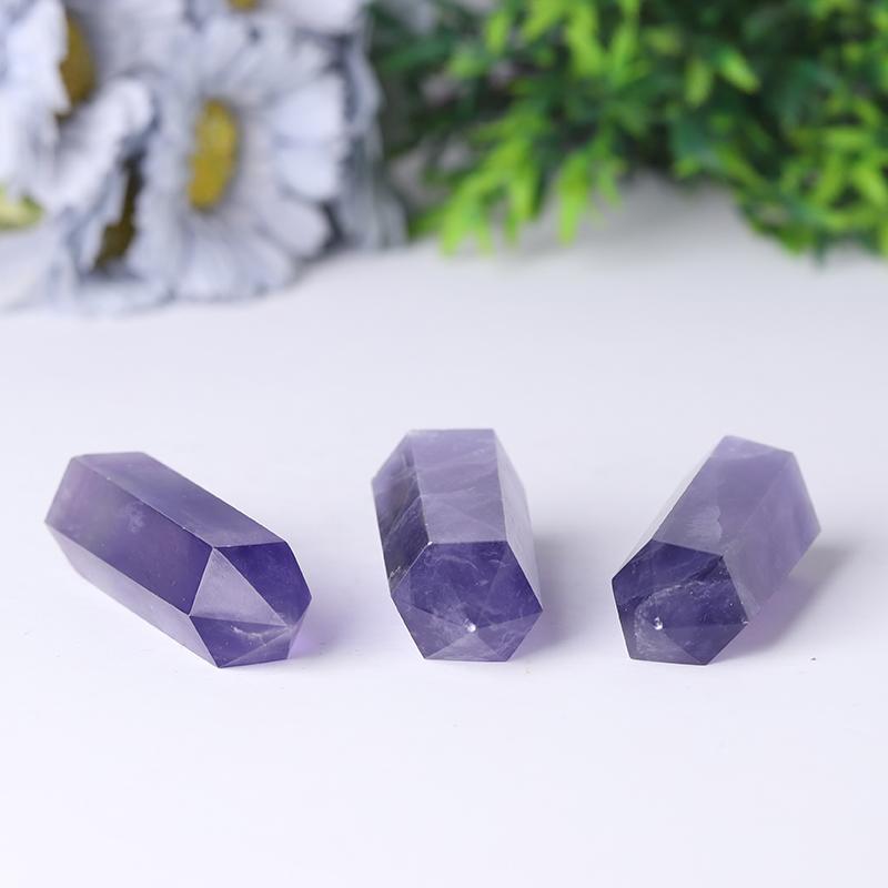 Wholesale Natural Healing Stone Purple Fluorite Points Wholesale Crystals USA