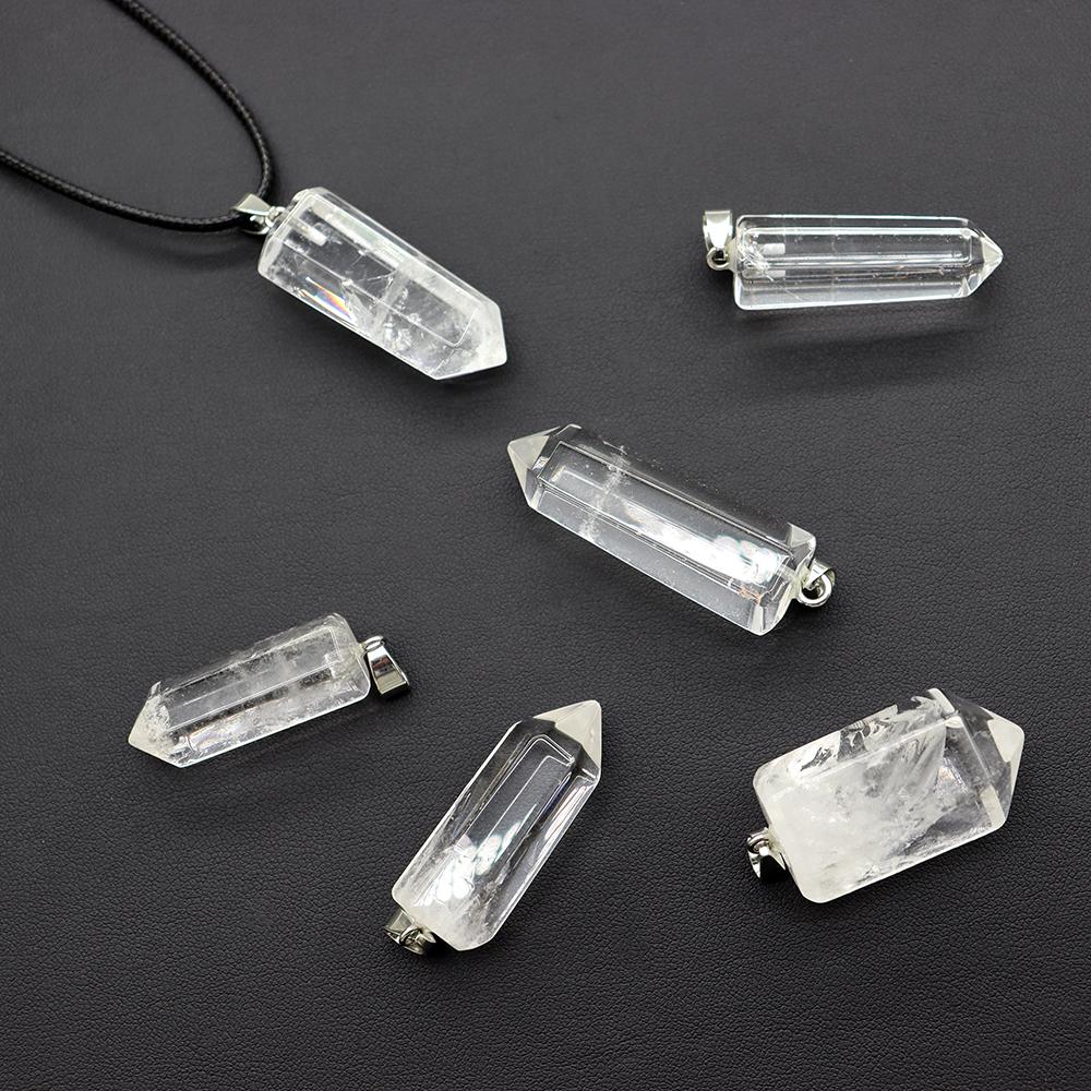 Clear Meaningful Quartz Mini Crystal Healing Pendant Point Wholesale Crystals USA