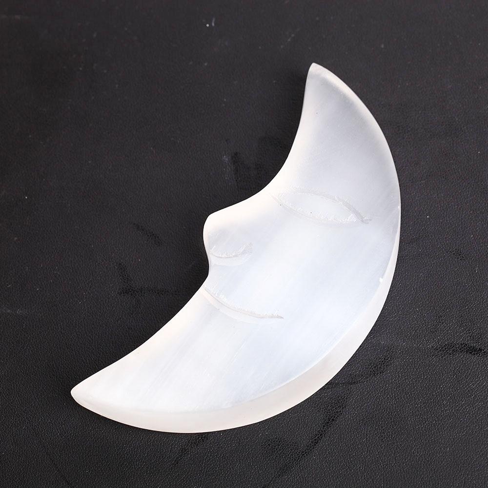 Selenite Moon Crystal Carvings 4.5" Wholesale Crystals USA