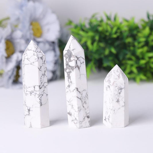 Wholesale Howlite Point Healing Tower Wholesale Crystals USA