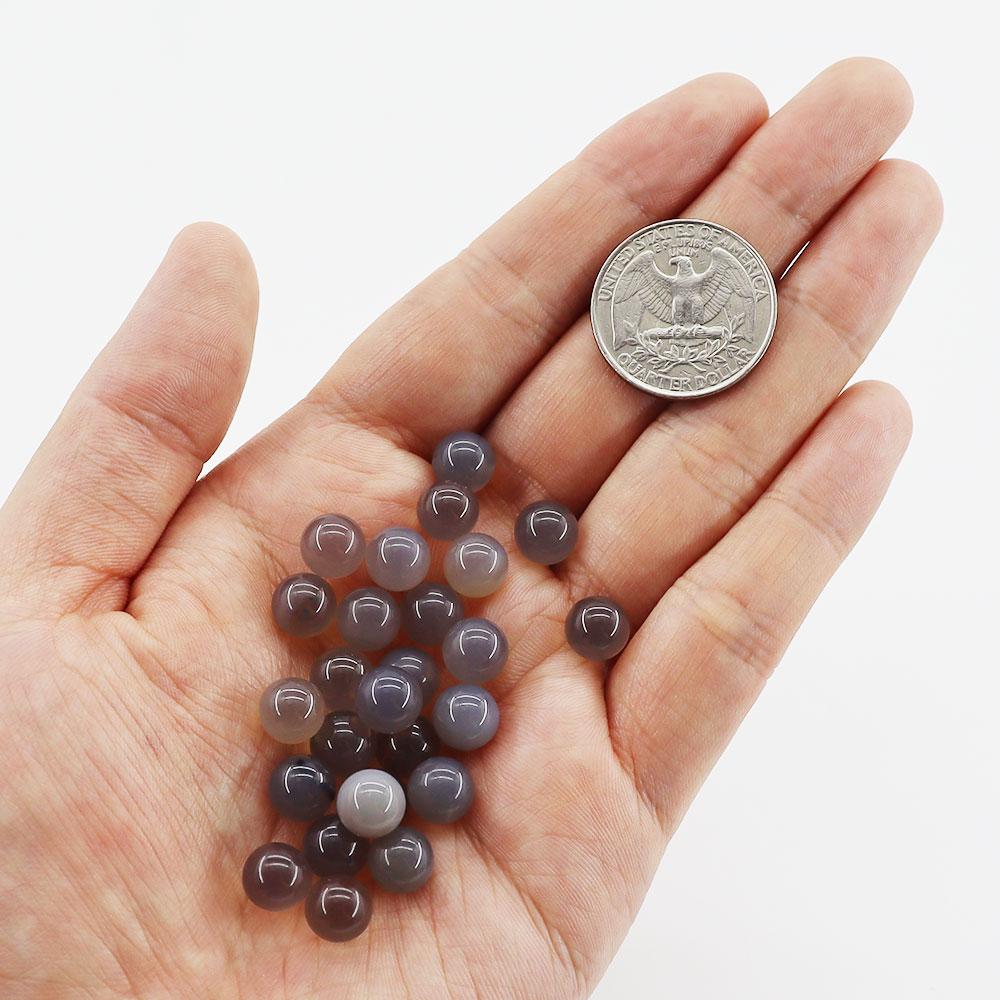 10mm No hole/Undrilled 30pcs Natural Crystal Beads Stone Gemstone Round Loose Energy Healing Beads Wholesale Crystals USA