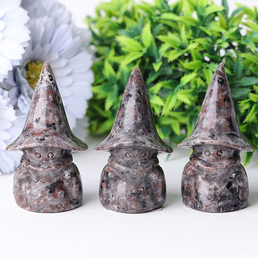 3" Yooperlite Baby Witch Wizard Crystal Carvings for Halloween Wholesale Crystals USA