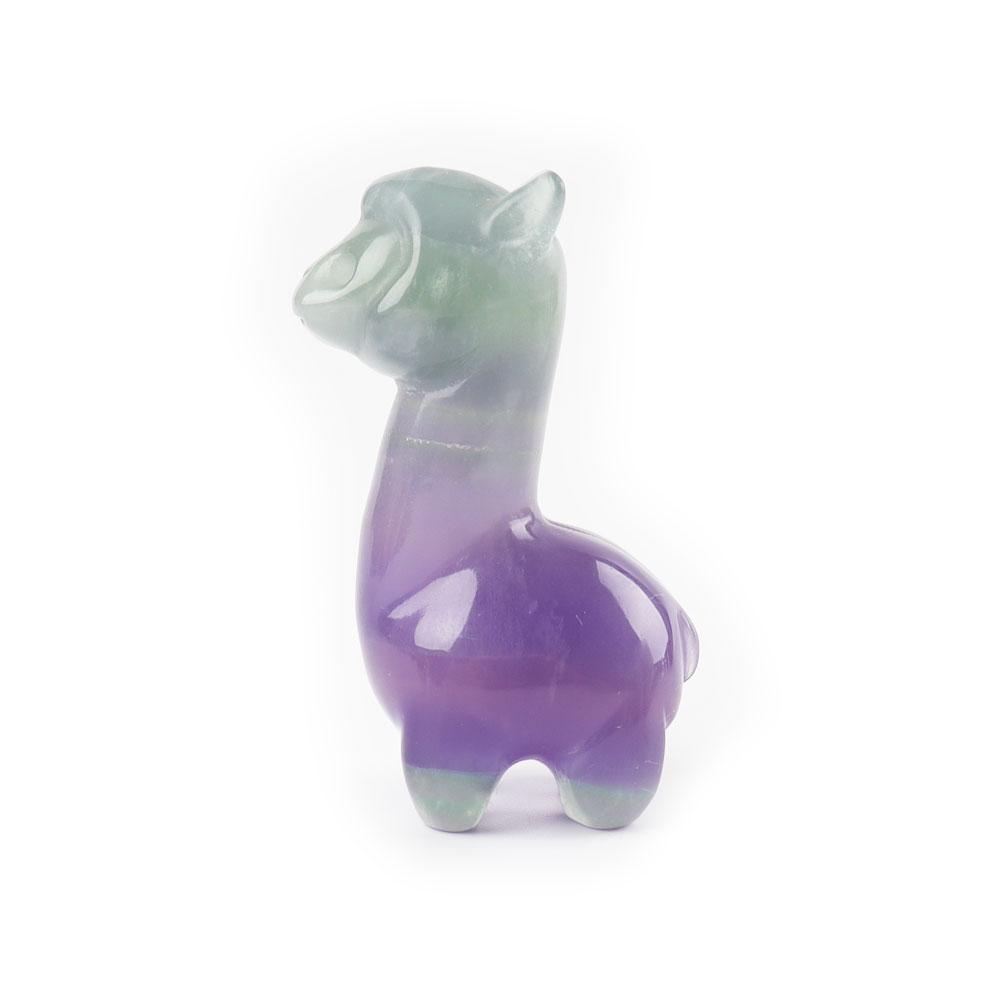 Fluorite Crystal Carving Alpaca