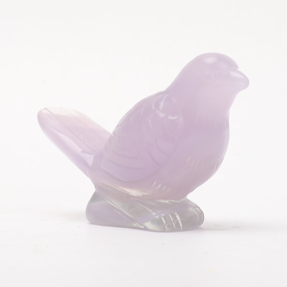 Unique Fluorite Hand Carved Bird Free Form