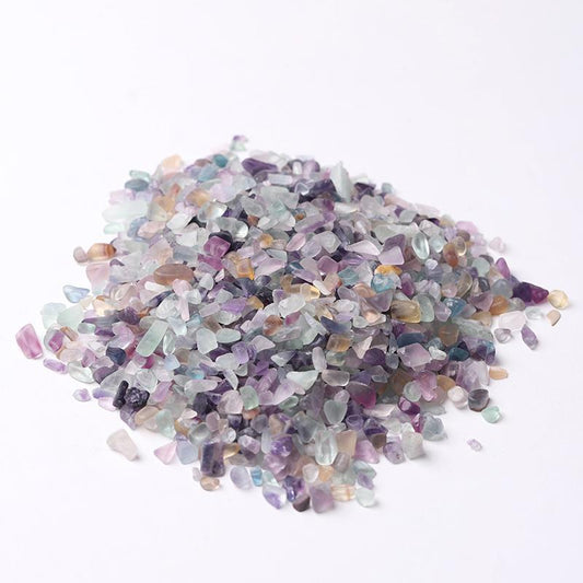 0.1kg Different Size Natural Rainbow Fluorite Chips Crystal Chips for Decoration Wholesale Crystals USA
