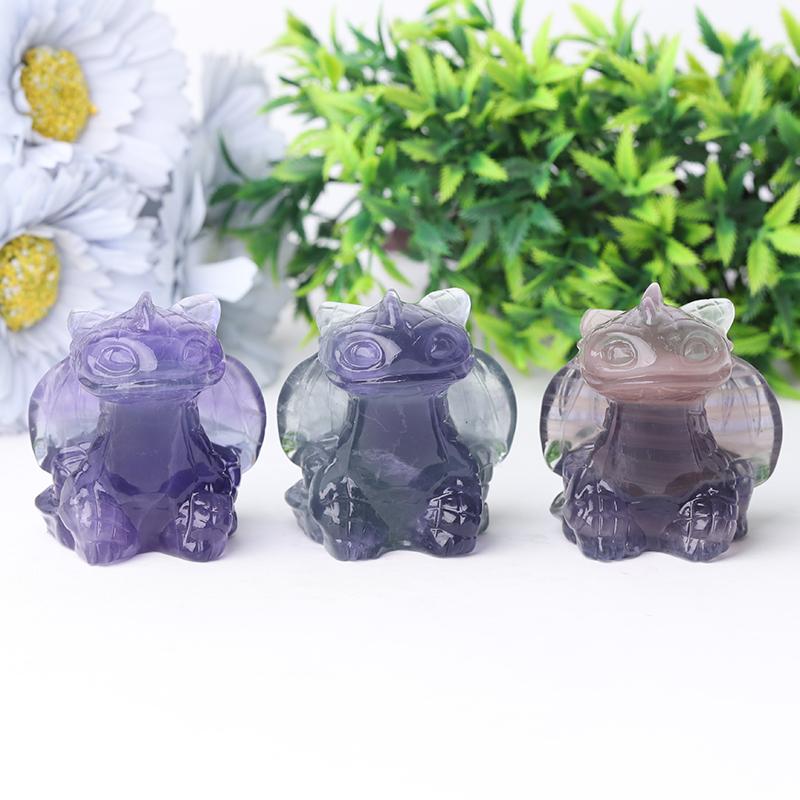 2.5" Fluorite Toothless Crystal Carvings Wholesale Crystals USA