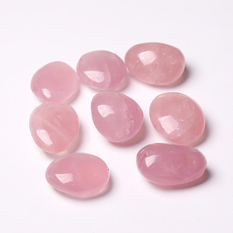 0.1kg 50mm-60mm Rose Quartz Tumbles Palm stones Wholesale Crystals USA