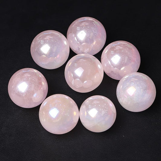 0.25kg Aura Rose Quartz Crystal Sphere Wholesale Crystals USA