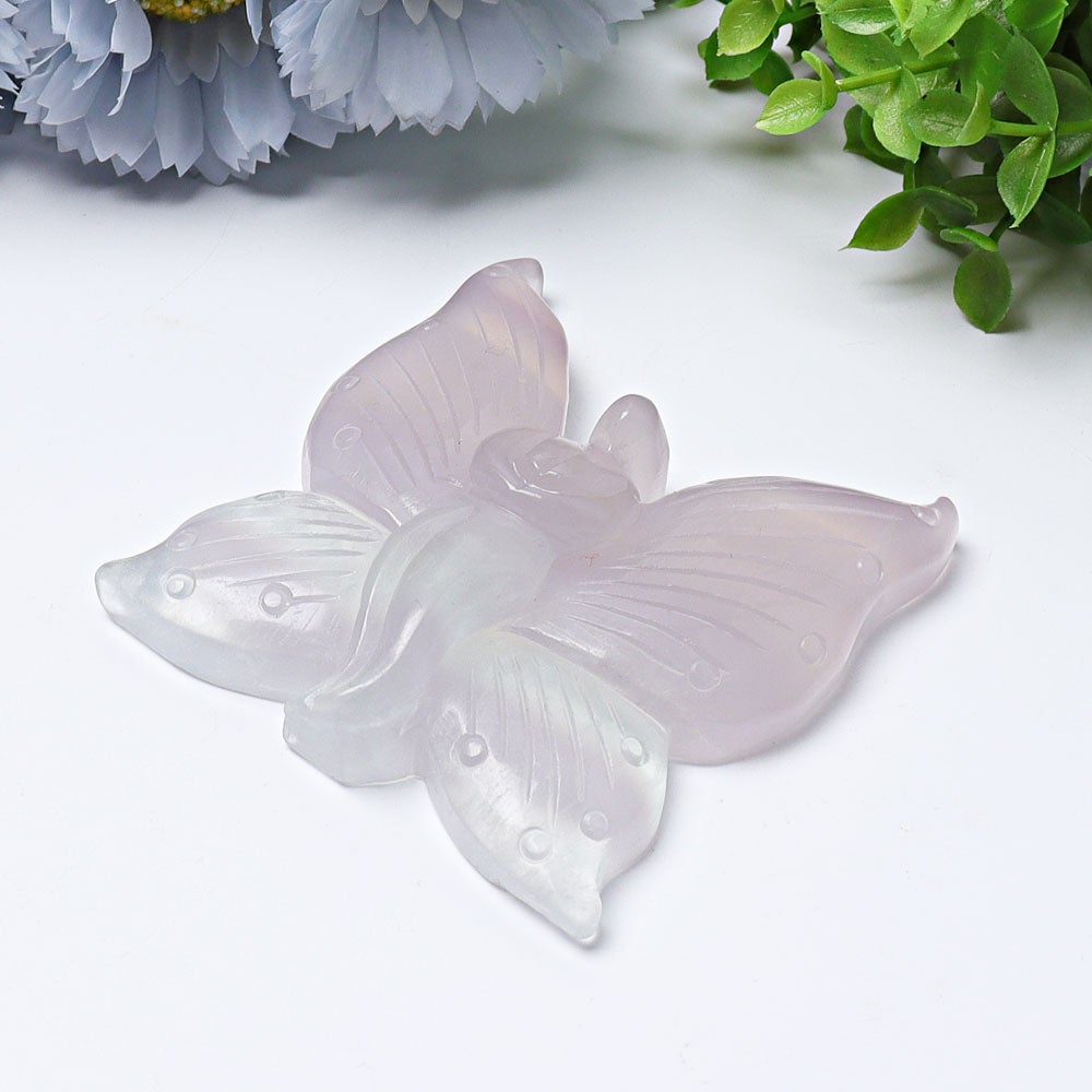 3.6" Fluorite Butterfly Fairy Crystal Carvings Wholesale Crystals USA