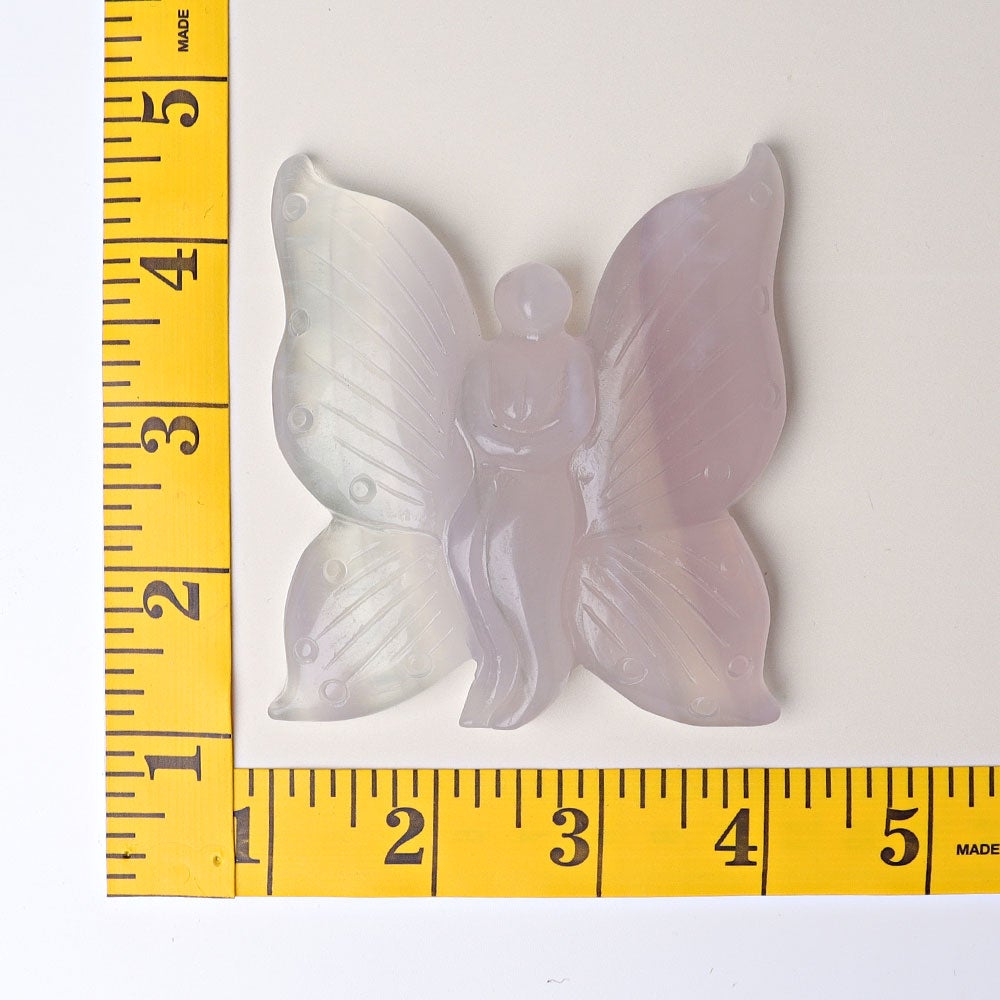 3.6" Fluorite Butterfly Fairy Crystal Carvings Wholesale Crystals USA