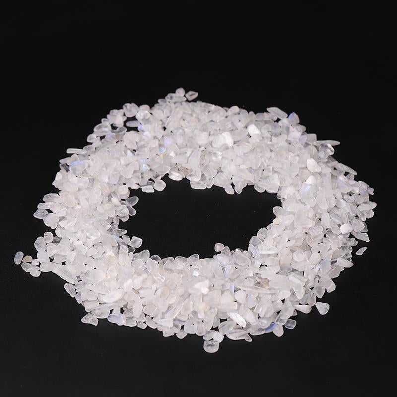 0.1kg High Quality White Moonstone Chips Crystal Chips for Decoration Wholesale Crystals USA