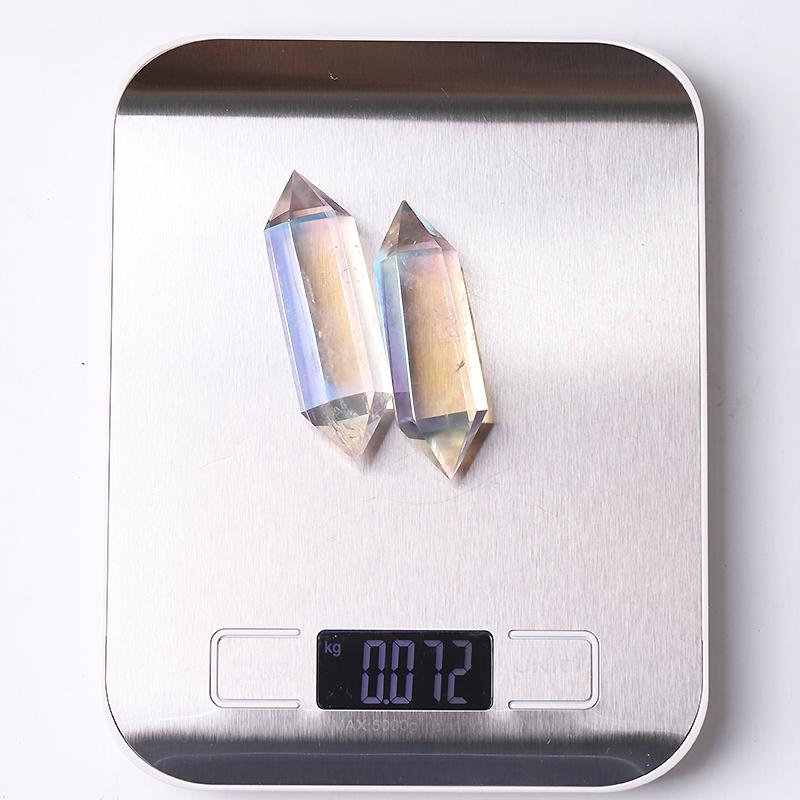 Aura Clear Quartz Double Terminated Point Wholesale Crystals USA