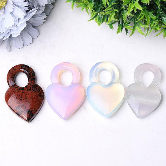 2.6" Heart Crystal Carvings Wholesale Crystals USA