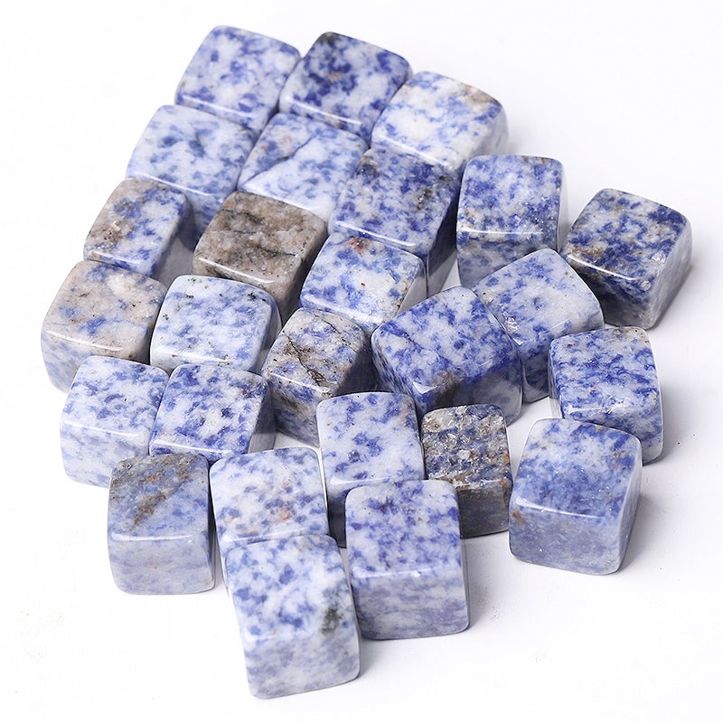 0.1kg Blue Spots Crystal Cubes Wholesale Crystals USA