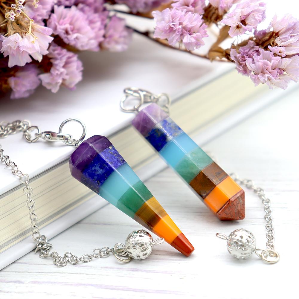 7 Chakra Energy Healing Crystal Pendulum Wholesale Crystals USA