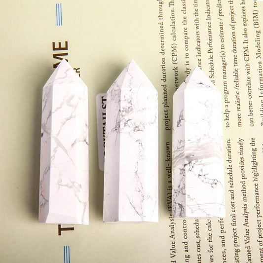 Set of 3 Howlite Crystal Point Wholesale Crystals USA