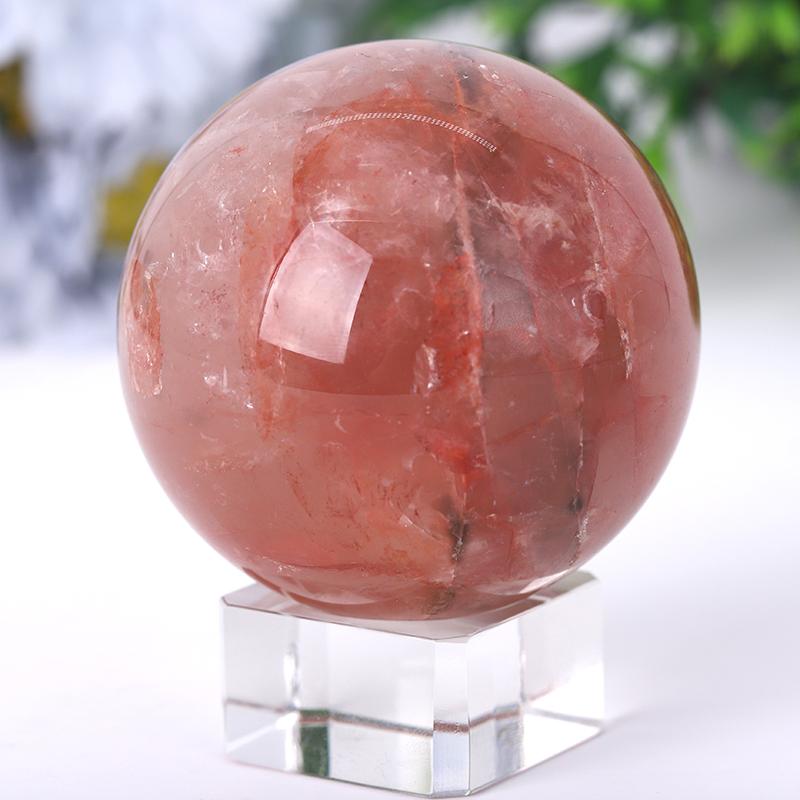 2.5“-4.5” Fire Quartz Sphere Wholesale Crystals USA