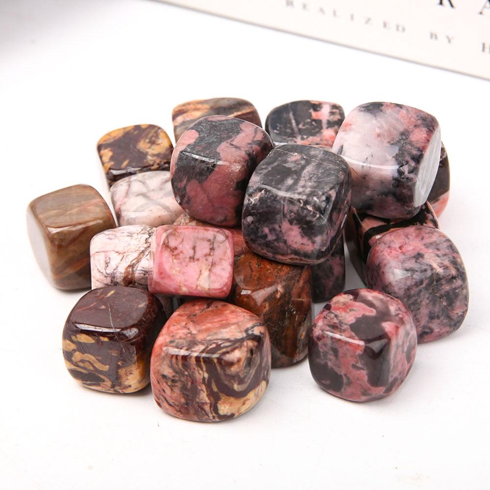 0.1kg Rhodonite Cubes Bag Wholesale Crystals USA