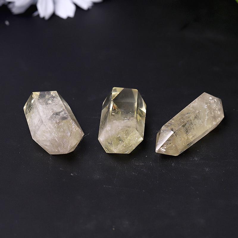 Natural Citrine Crystal Double Terminated Points Healing Wand Wholesale Crystals USA