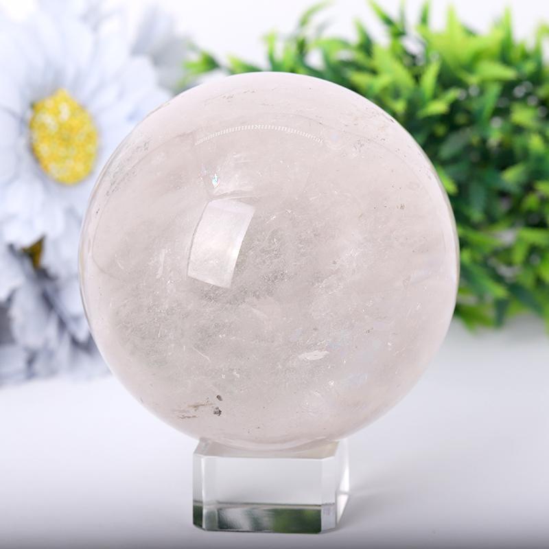 2.5"-4.0" Clear Quartz Sphere Wholesale Crystals USA