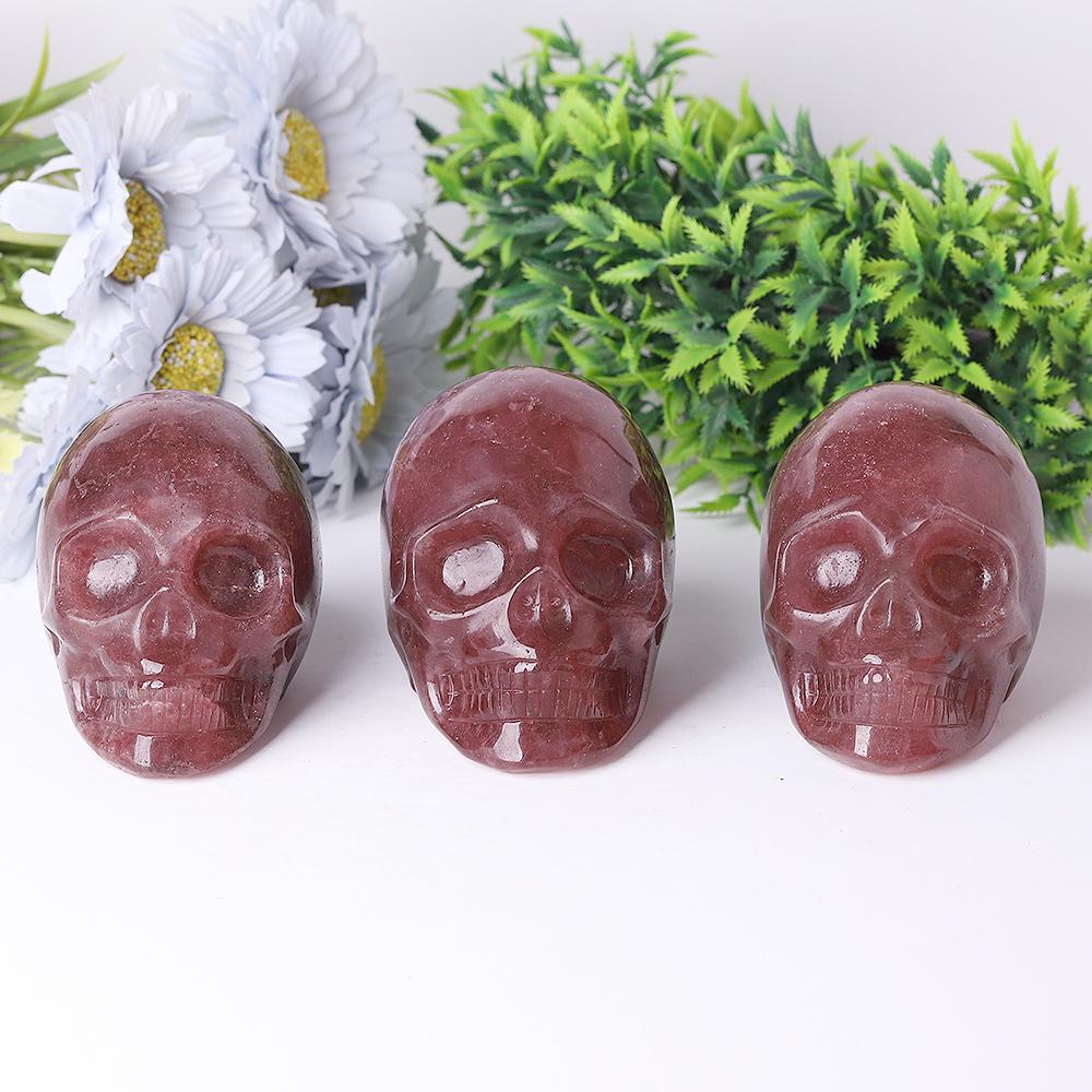 Strawberry Quartz Crystal Skull Carvings Wholesale Crystals USA