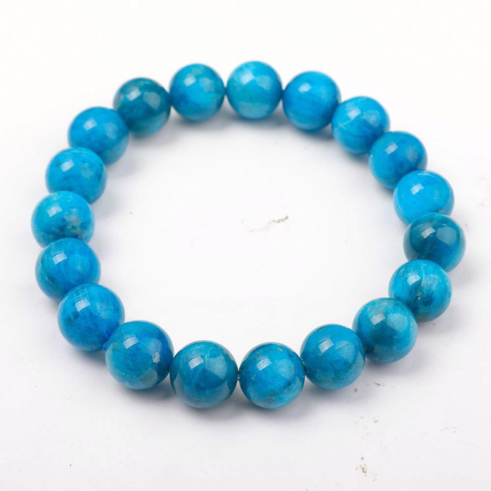 10.5mm Blue Apatite Bracelet Wholesale Crystals USA