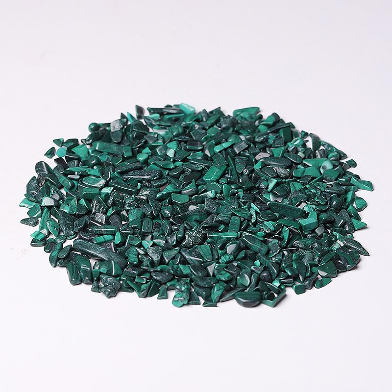 0.1kg 5-7mm Natural Malachite Chips Crystal Chips for Decoration Wholesale Crystals USA