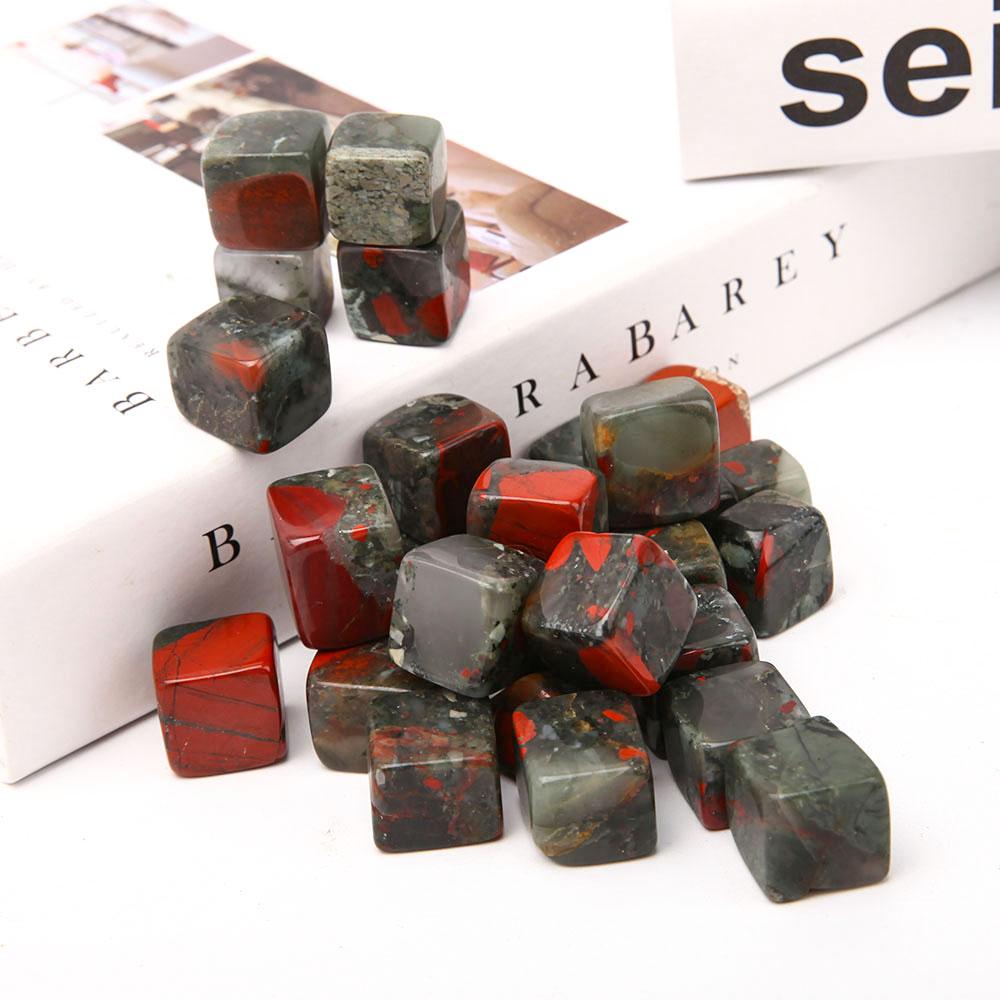 0.1kg Africa Blood Stone Cubes Wholesale Crystals USA