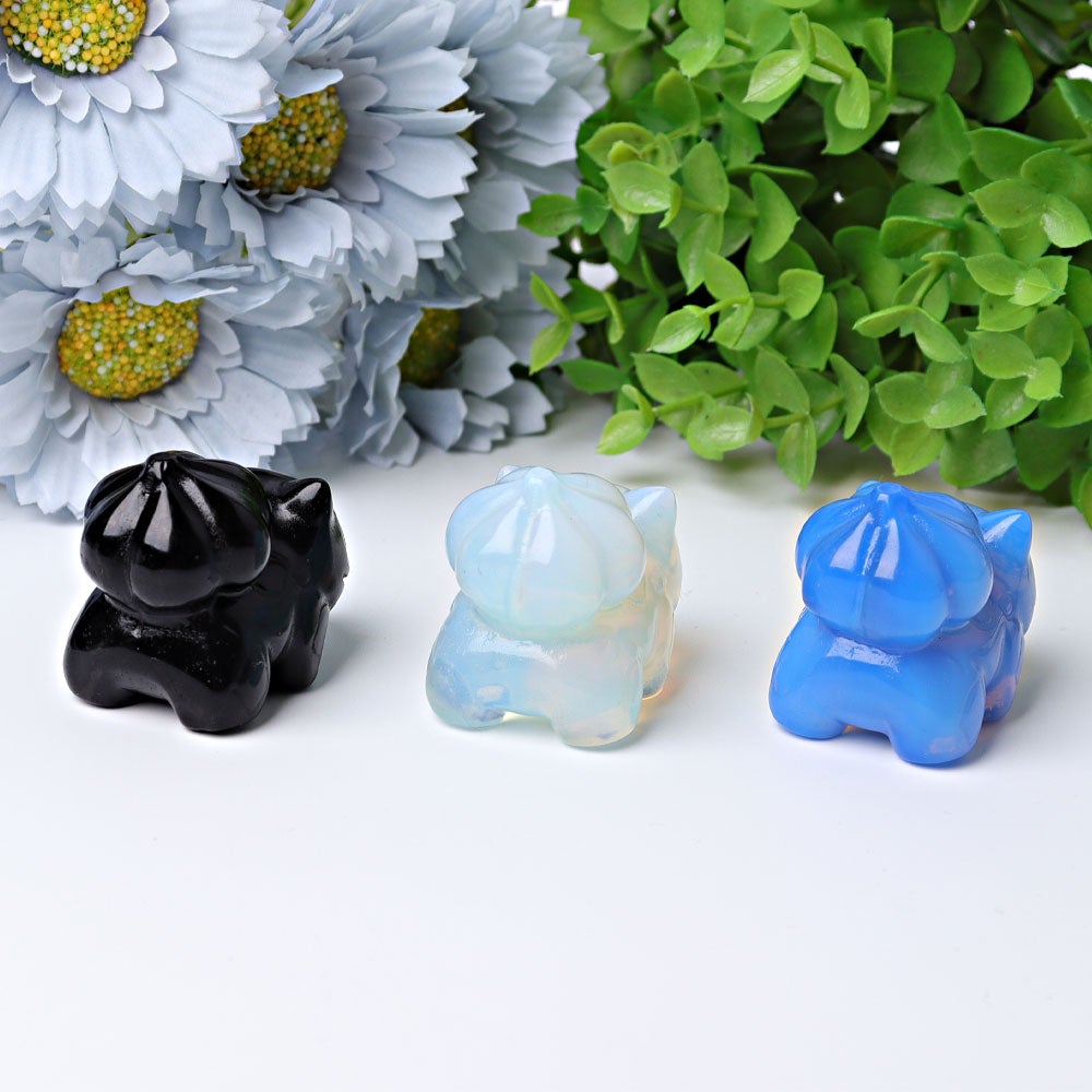 1.8" Bulbasaur Crystal Carvings Wholesale Crystals USA