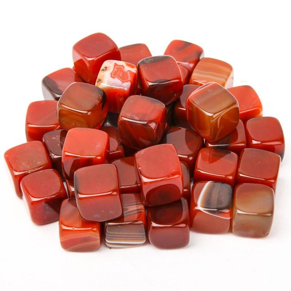 0.1kg Carnelian Cubes Bag Wholesale Crystals USA