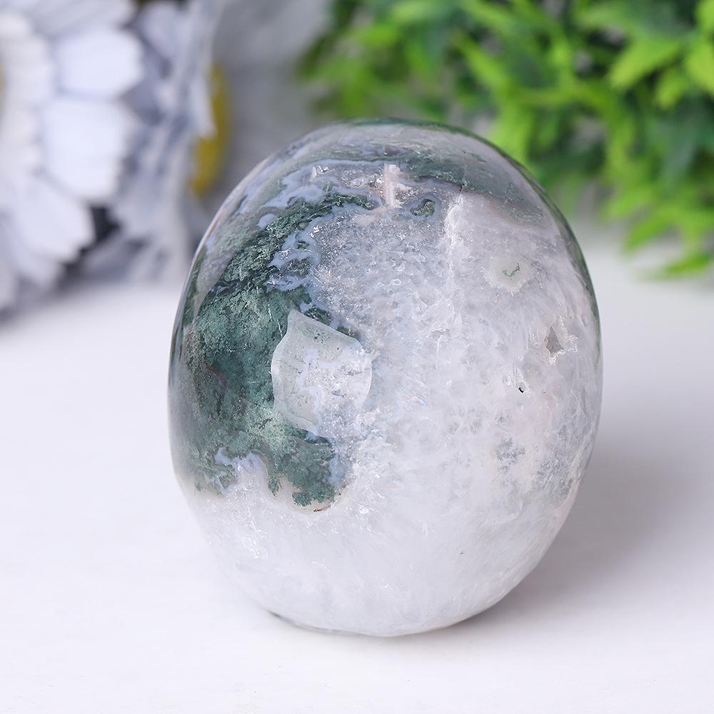 Moss Agate Crystal Skull Carvings Wholesale Crystals USA