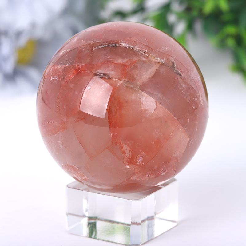 2.5“-4.5” Fire Quartz Sphere Wholesale Crystals USA