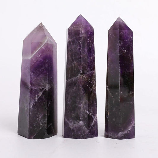 Set of 3 Amethyst Points Wholesale Crystals USA