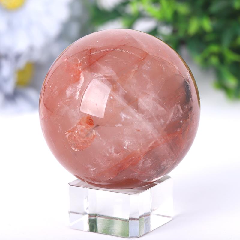 2.5“-4.5” Fire Quartz Sphere Wholesale Crystals USA