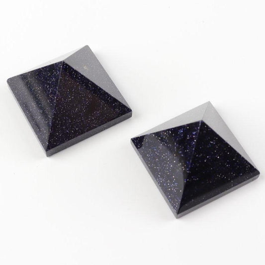 Blue Sand Stone Crystal Carving Pyramid Wholesale Crystals USA