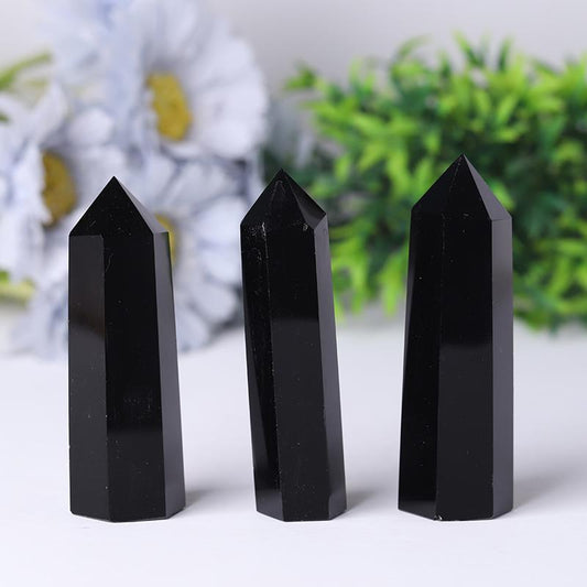 Wholesale Black Obsidian Point Polished Healing Tower Wholesale Crystals USA